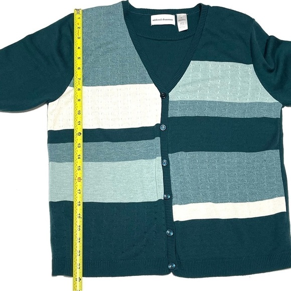 Alfred Dunner Woman Abstract Cardigan Sweater Size XL - Picture 12 of 14